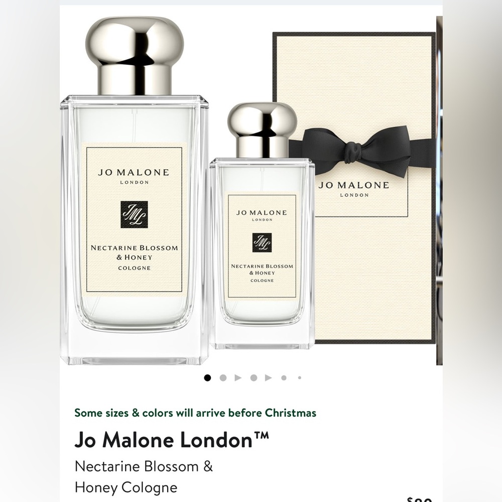 Jo Malone nectarine blossom and honey cologne 1oz